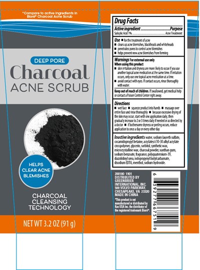 Label (Charcoal Acne Scrub 3.2oz)